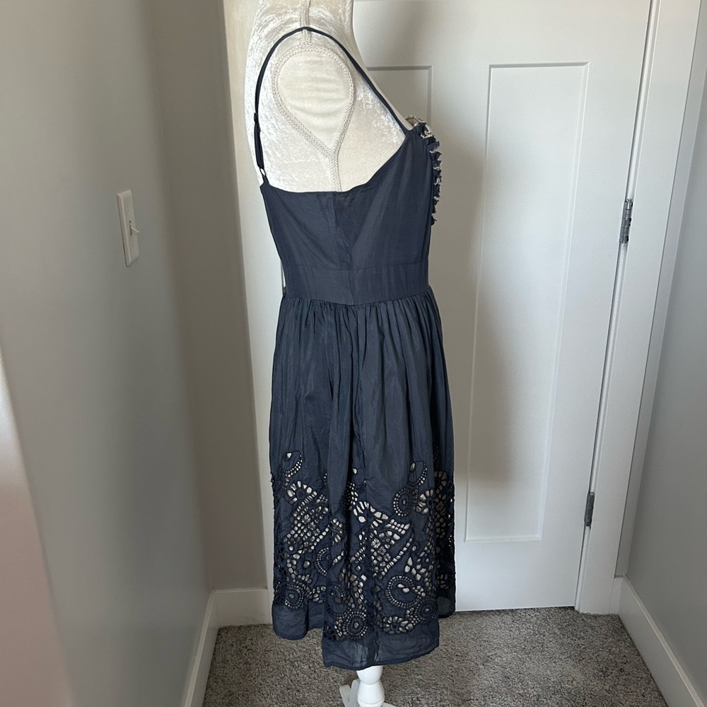 Anthropologie Burlapp Floral Eyelet Dress - Picture 2 of 12